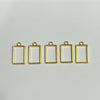 Rectangle Bezel Gold - Small