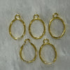 Oval Bezel - Gold