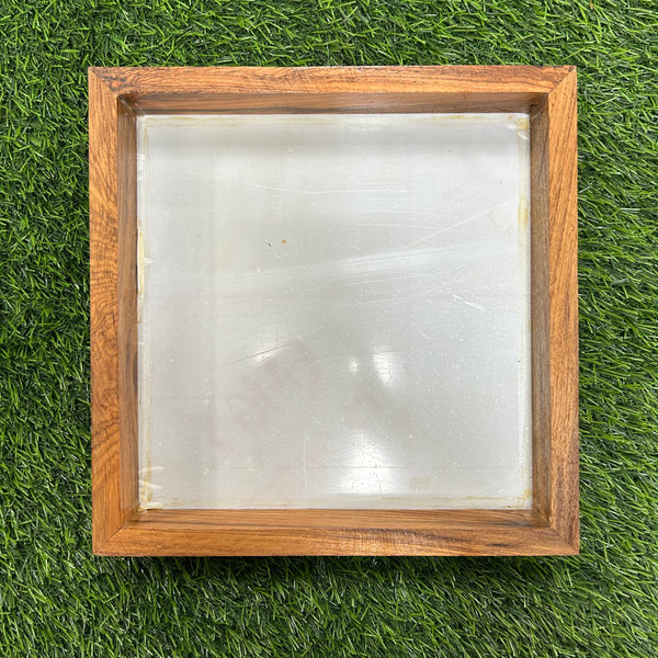 Teak Wood Floating frame - 12”x12”