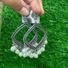 Jhumka Bezel Diamond - Shiny White