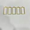 Rectangle Bezel Gold - Large