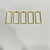 Rectangle Bezel Gold - Large