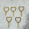 Keychain gold ( heart shape)
