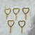 Keychain gold ( heart shape)