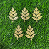 Metal Leaf Charm - set of 10