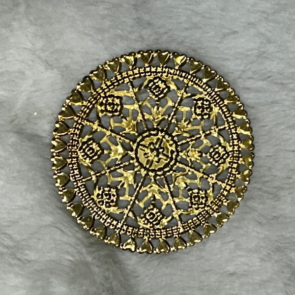 Round metal plate - Set of 10