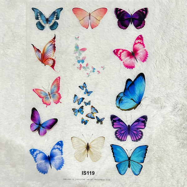 Insert A4 sheet Butterfly - INS14