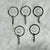 Keychain Set of 10 - Silver