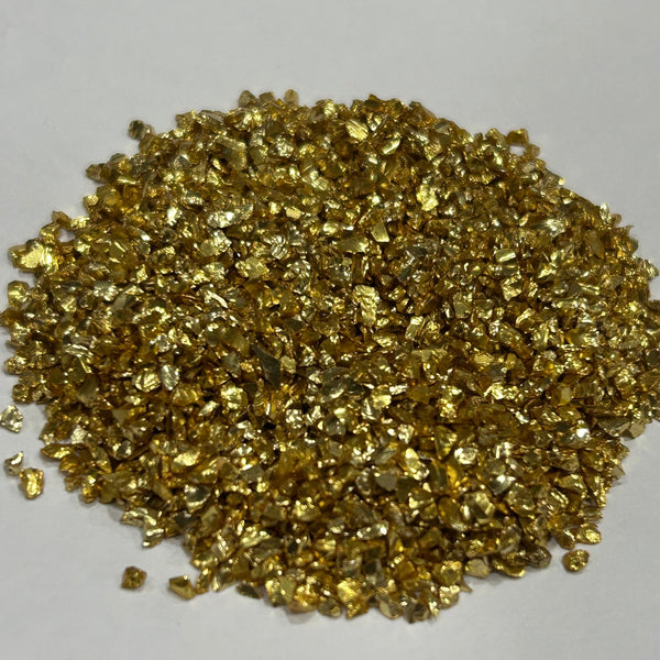 Metallic Glass Granules small - Gold