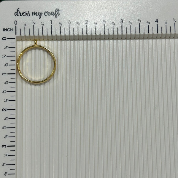 Round Bezel Gold - 1.2”
