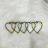 Heart Shaped Bezels - Set of 5