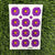 Daisy flowers UV DTF Sticker - Purple