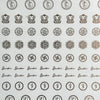 Golden Embossed Sheet A5 - EMB8