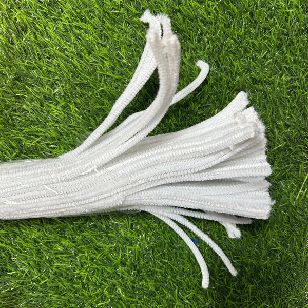 Pipecleaners White - set of 100