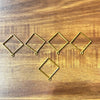 Square Bezel Gold