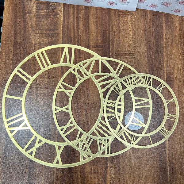 Gold Roman Clock ring