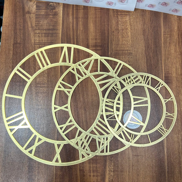 Gold Roman Clock ring