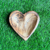 Wooden Candle Heart Bowl