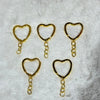 Keychain Gold ( Heart Shape )