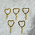 Keychain Gold ( Heart Shape )