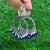 Jhumka Bezel Round - Royal Blue