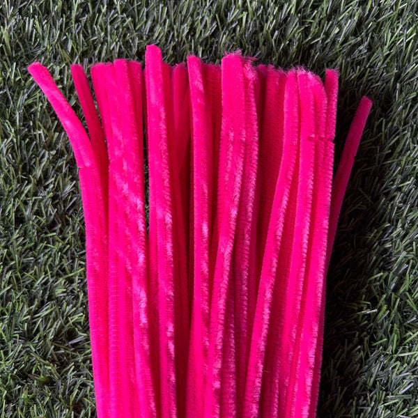 Pipe Cleaners Rose Pink - set of 100