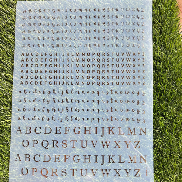 Golden Metal Insert Sheet A4 - INS6
