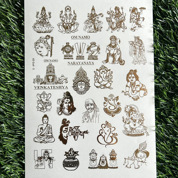 Golden Embossed Sheet A5 - EMB11