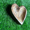 Wooden Candle Heart Bowl