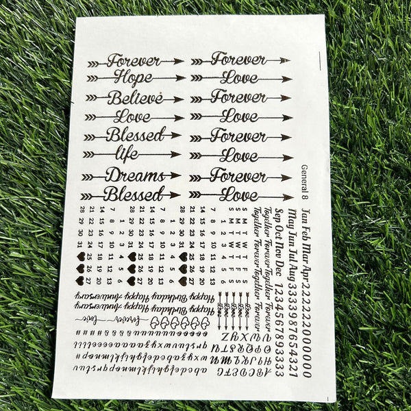 Golden Embossed Sheet A5 - EMB17