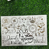 Emboss Sticker Diwali A A5