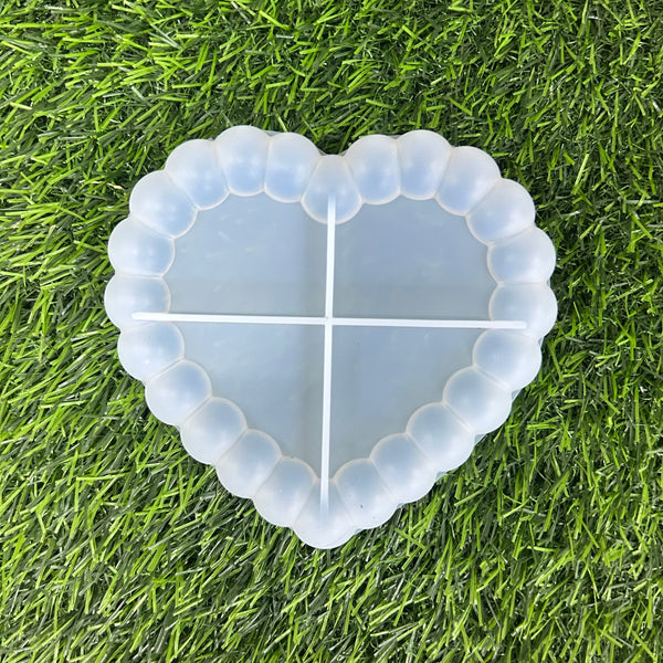 Bubble Heart Tray 5" approx
