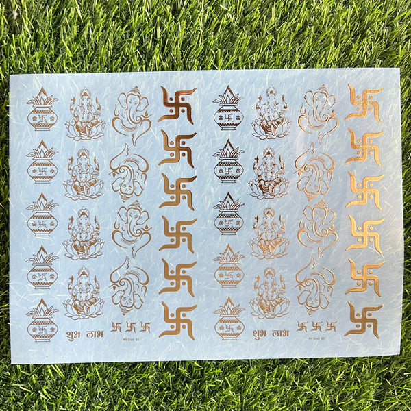 Golden Metal Insert Sheet A4 - INS1