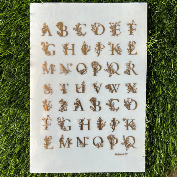 Golden Metal Insert Sheet A5 - INS3