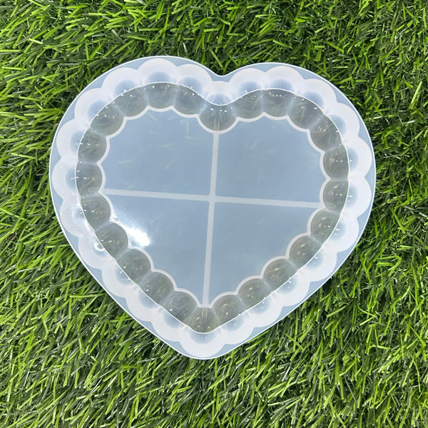 Bubble Heart Tray 5" approx