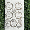 Golden Embossed Sheet A5 - EMB15