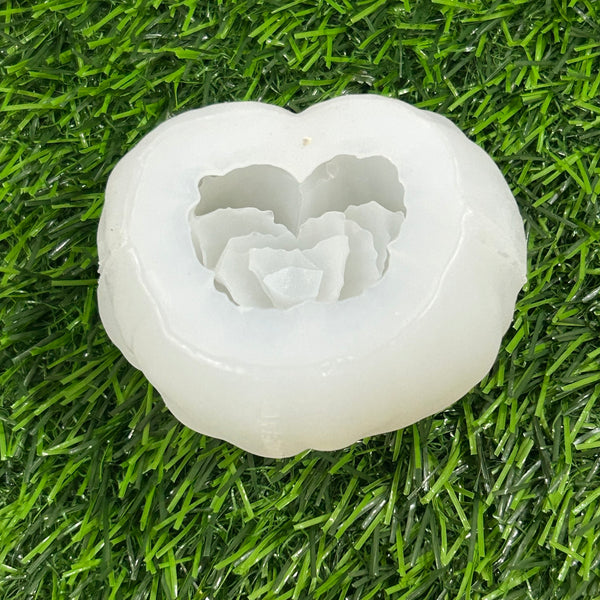 Rose Heart Candle Mould