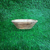 Wooden candle tray bowl 5”x3”