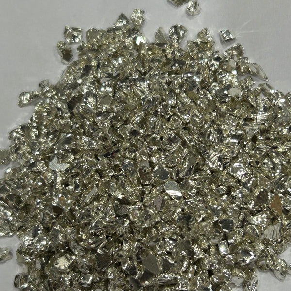 Big Metallic Glass Granules - Silver