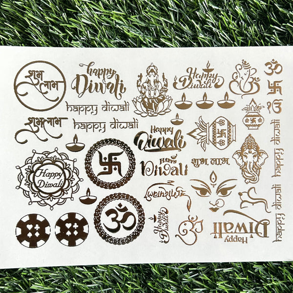 Golden Embossed Sheet A5 - EMB12