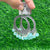 Jhumka Bezel Round - Aqua