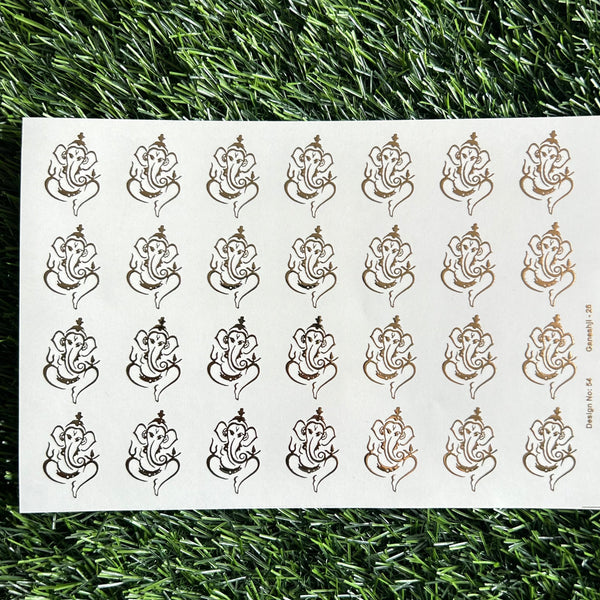 Golden Embossed Sheet A5 - EMB9
