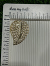 Metal Leaf Charm I - set of 10