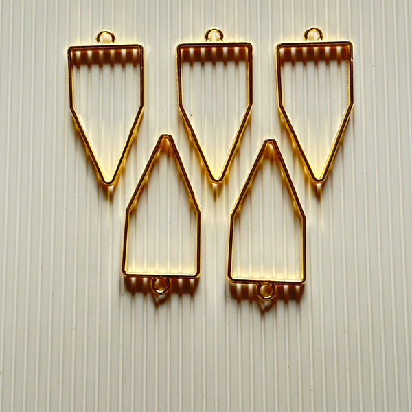 Dropping Triangle Bezel - Gold