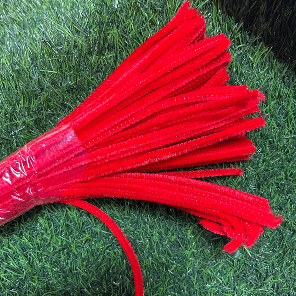 Pipecleaners Red - set of 100