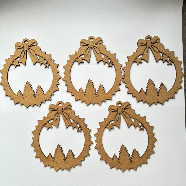 Christmas Ornament MDF cutout