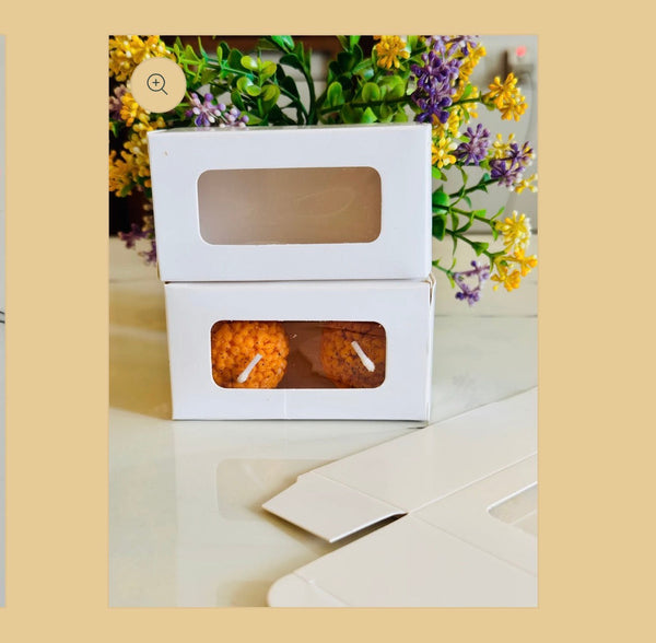 Ladoo box - white