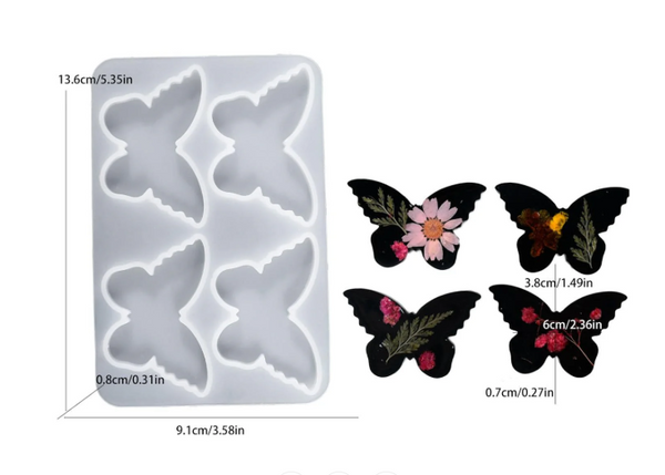 Keychain & Pendent Butterfly Mould - 4 CVT
