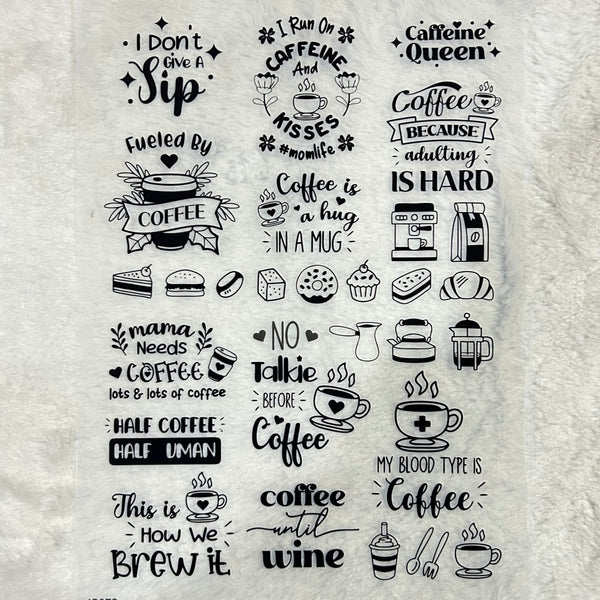 Insert A4 sheet Coffee - INS8