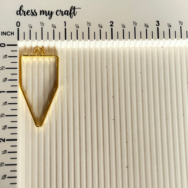Dropping Triangle Bezel - Gold